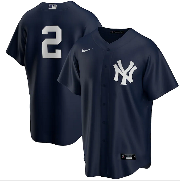 Men's New York Yankees #2 Derek Jeter Navy Cool Base Stitched Jersey Men's New York Yankees #2 Derek Jeter Navy Cool Base Stitched Jersey
